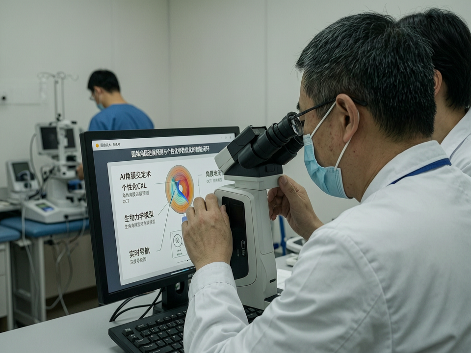 AI量化角膜交联术:圆锥角膜进展预测与个性化参数优化的智能闭环