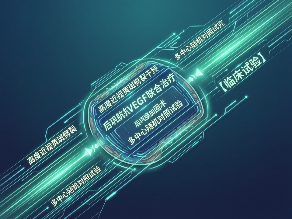临床试验中的高度近视黄斑劈裂干预:后巩膜加固术与抗VEGF联合治疗的多中心随机对照研究