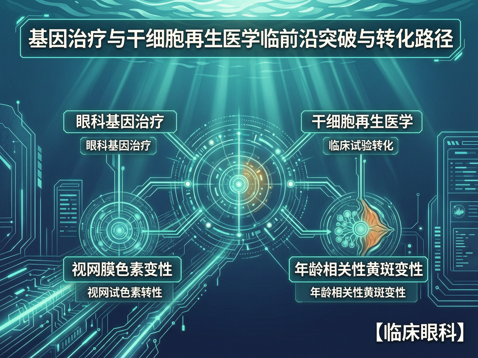 基因治疗与干细胞再生医学在临床眼科的前沿突破与转化路径