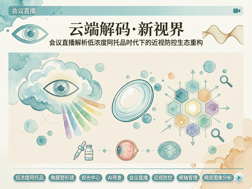 云端解码·新视界:会议直播解析低浓度阿托品时代下的近视防控生态重构