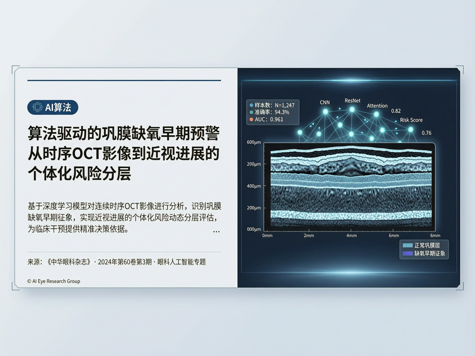 算法驱动的巩膜缺氧早期预警:从时序OCT影像到近视进展的个体化风险分层