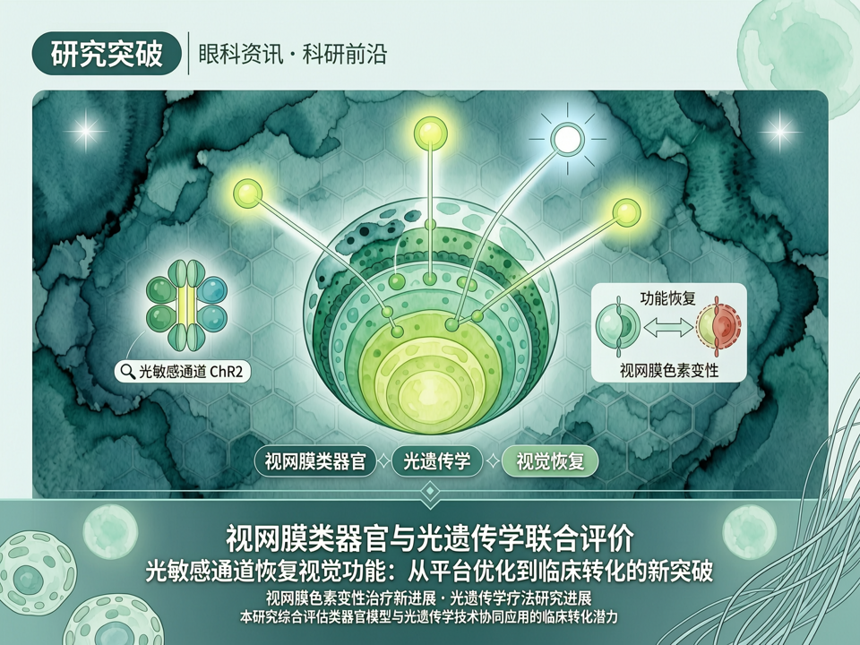 视网膜类器官与光遗传学联合评价光敏感通道恢复视觉功能:从平台优化到临床转化的新突破