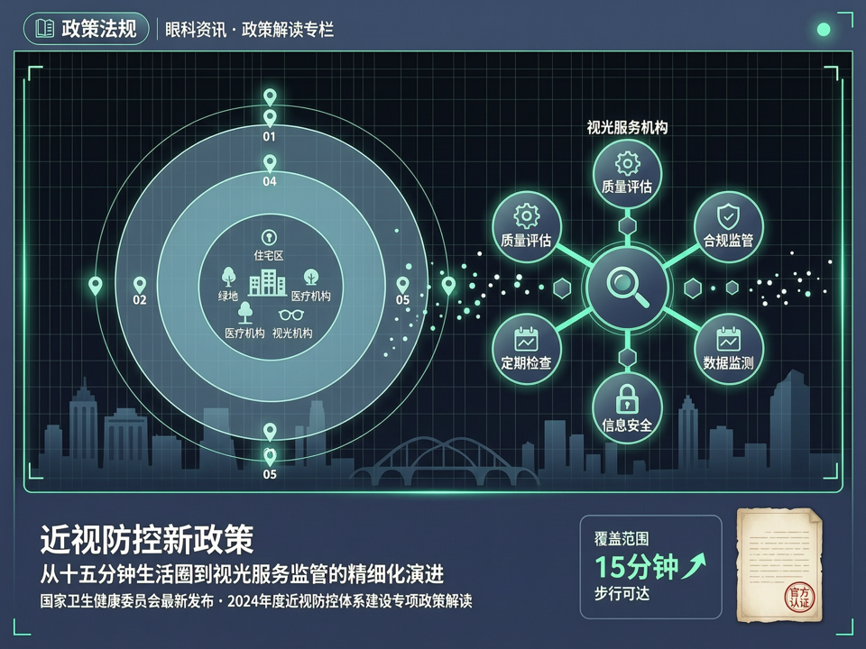 近视防控新政策:从“十五分钟生活圈”到视光服务监管的精细化演进