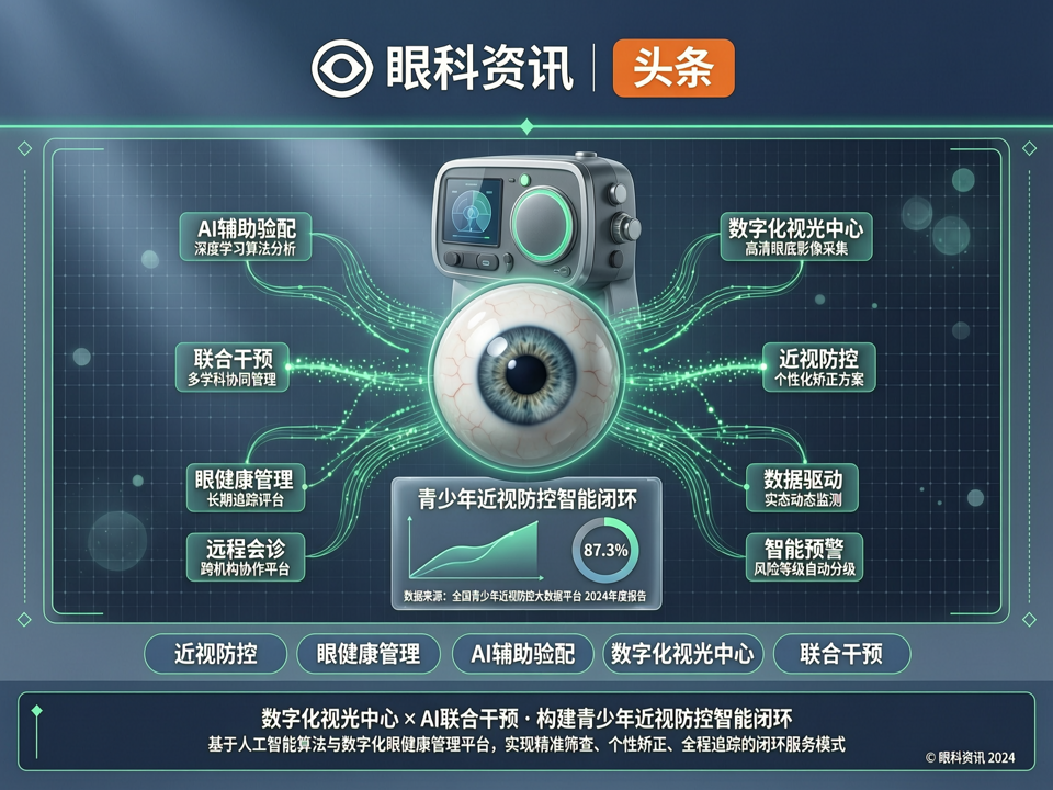 数字化视光中心与AI联合干预:构建青少年近视防控的智能闭环
