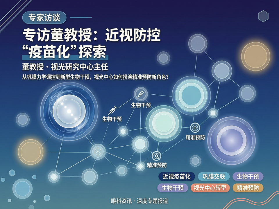 专访董教授:近视防控“疫苗化”探索——从巩膜力学调控到新型生物干预,视光中心的精准预防新角色