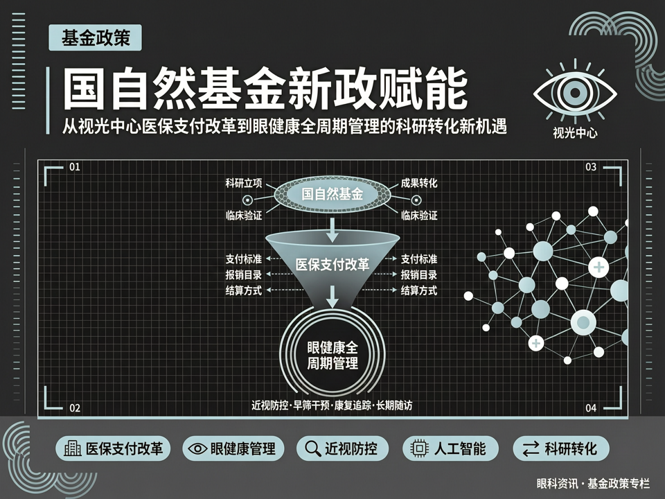 国自然基金新政赋能:从视光中心医保支付改革到眼健康全周期管理的科研转化新机遇