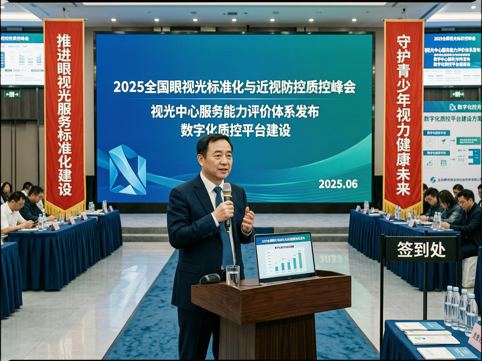 2025全国眼视光标准化与近视防控质控峰会:视光中心服务能力评价体系发布与数字化质控平台建设