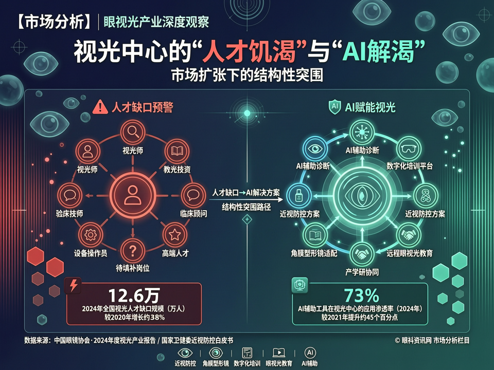 视光中心的“人才饥渴”与“AI解渴”:市场扩张下的结构性突围