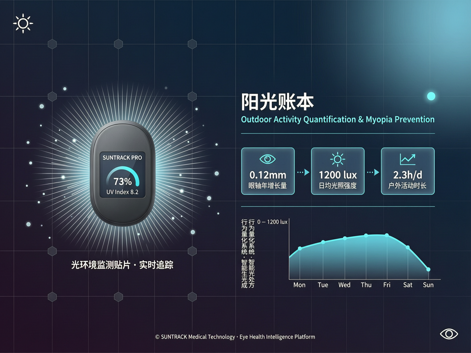 可穿戴光环境监测设备:量化户外活动与近视防控的“阳光账本”