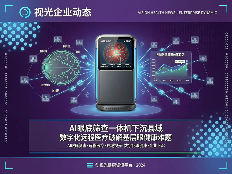 视光企业动态:AI眼底筛查一体机下沉县域,数字化远程医疗破解基层眼健康难题