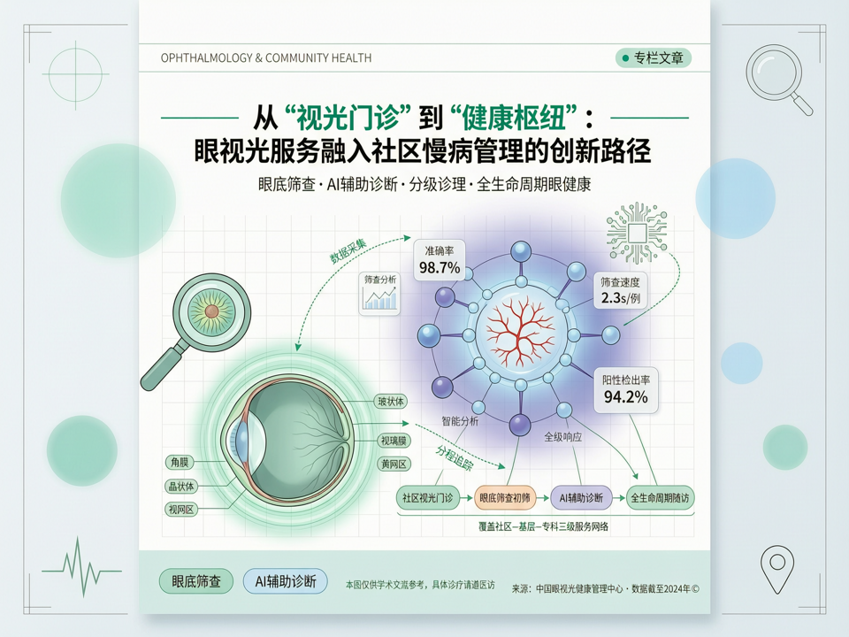 从“视光门诊”到“健康枢纽”:眼视光服务融入社区慢病管理的创新路径