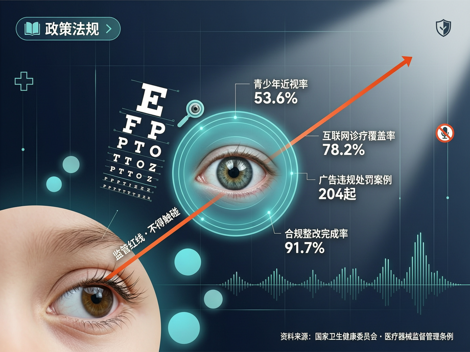 眼科医疗广告合规新政:从青少年近视防控宣传到互联网诊疗的监管红线