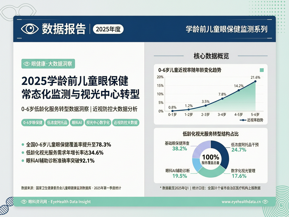 数据报告 | 2025学龄前儿童眼保健常态化监测与视光中心低龄化服务转型数据洞察