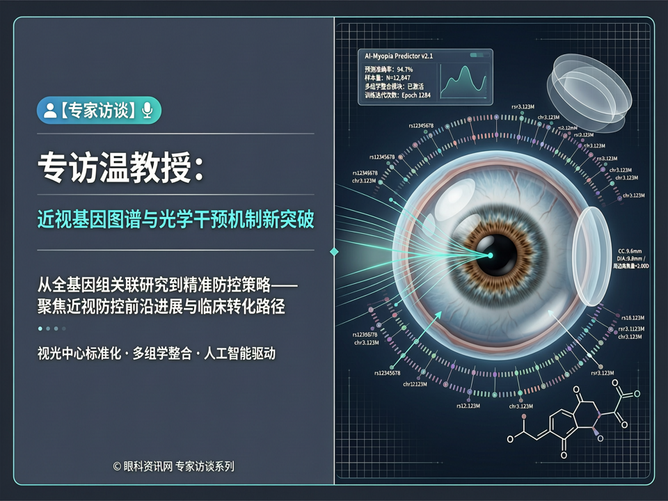 专访温教授:近视基因图谱与光学干预机制新突破——从全基因组关联研究到精准防控策略