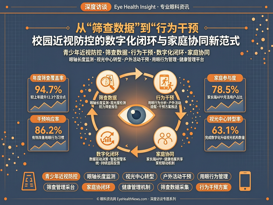 深度访谈 | 从“筛查数据”到“行为干预”:校园近视防控的数字化闭环与家庭协同新范式