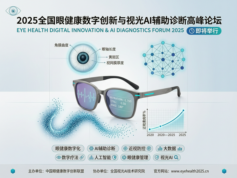 2025全国眼健康数字创新与视光AI辅助诊断高峰论坛