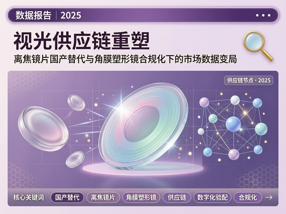 数据报告 | 2025视光供应链重塑:离焦镜片国产替代与角膜塑形镜合规化下的市场数据变局
