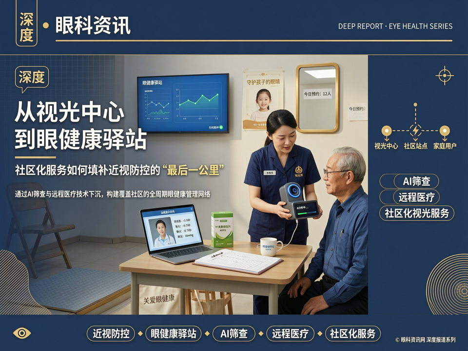 深度 | 从‘视光中心’到‘眼健康驿站’:社区化服务如何填补近视防控的‘最后一公里’