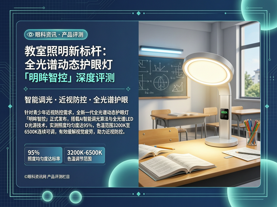 教室照明新标杆:全光谱动态护眼灯“明眸智控”深度评测
