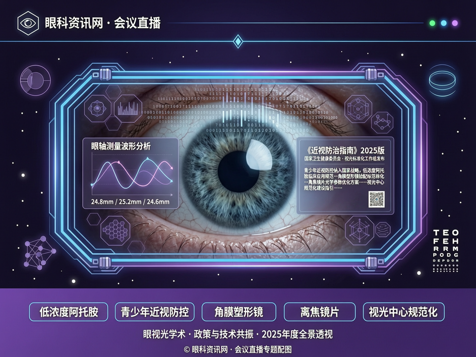 云端解码·政策与技术共振:会议直播透视2025近视防控新生态与视光中心标准化跃迁