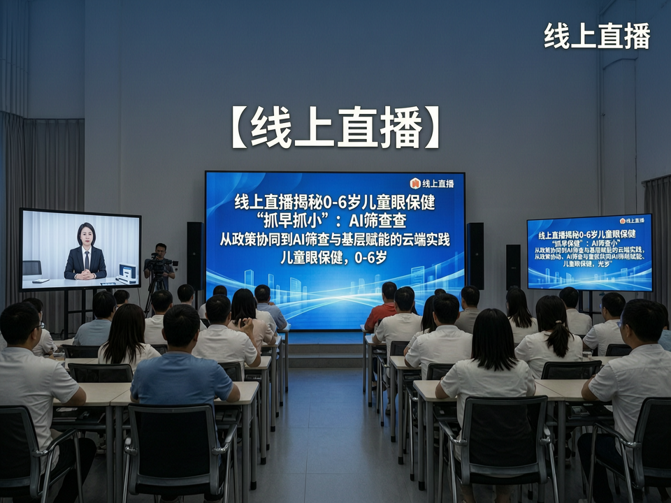 线上直播揭秘0-6岁儿童眼保健“抓早抓小”:从政策协同到AI筛查与基层赋能的云端实践