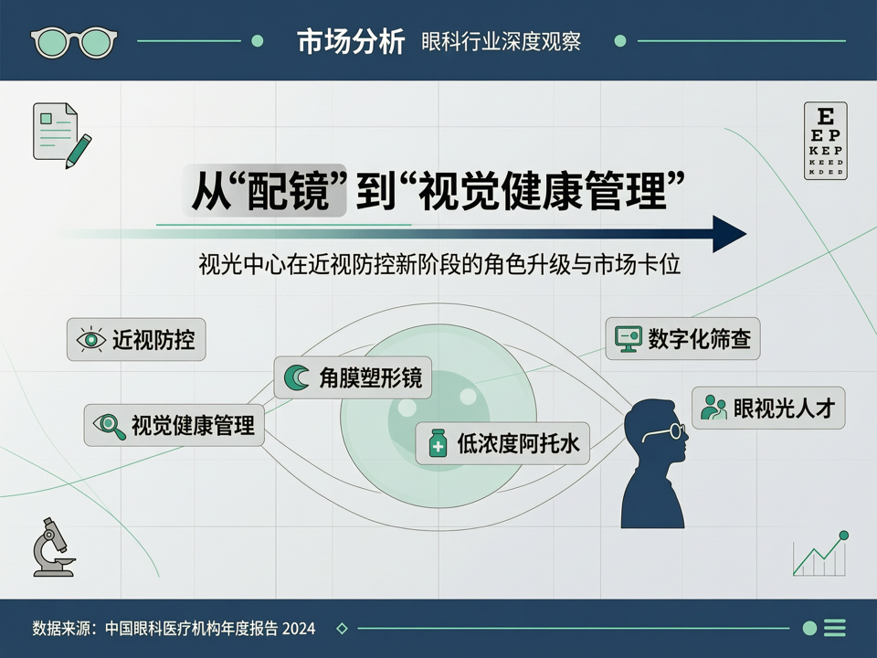 从“配镜”到“视觉健康管理”:视光中心在近视防控新阶段的角色升级与市场卡位