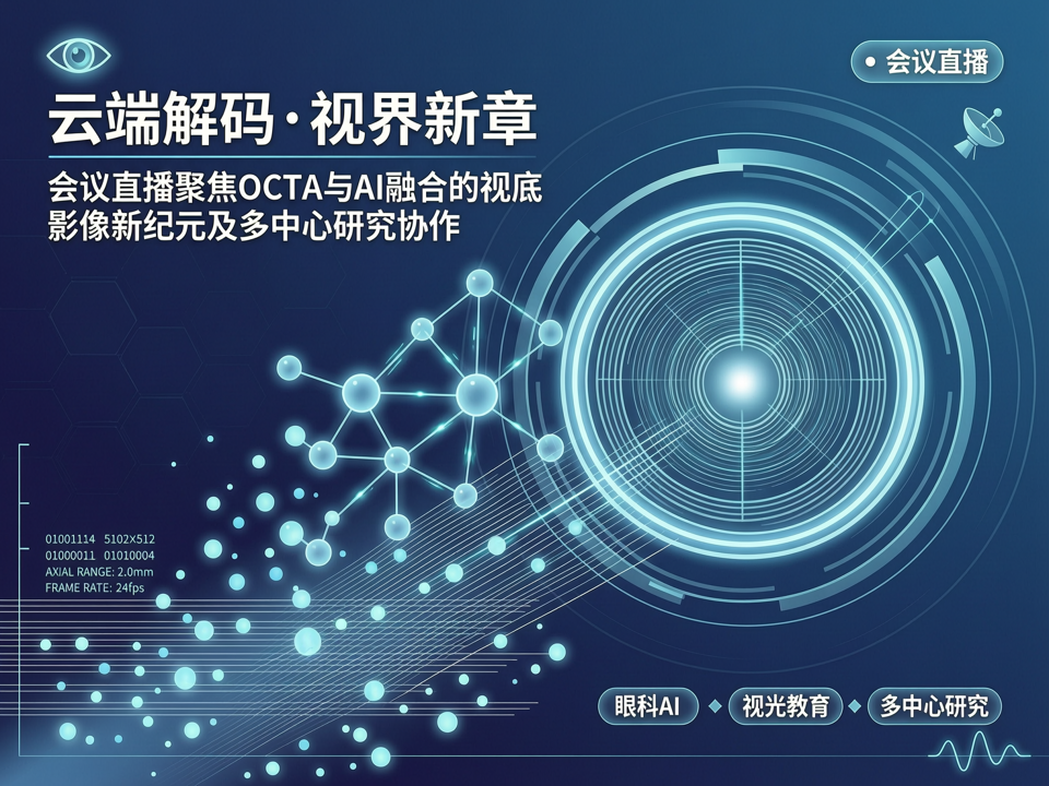 云端解码·视界新章:会议直播聚焦OCTA与AI融合的眼底影像新纪元及多中心研究协作