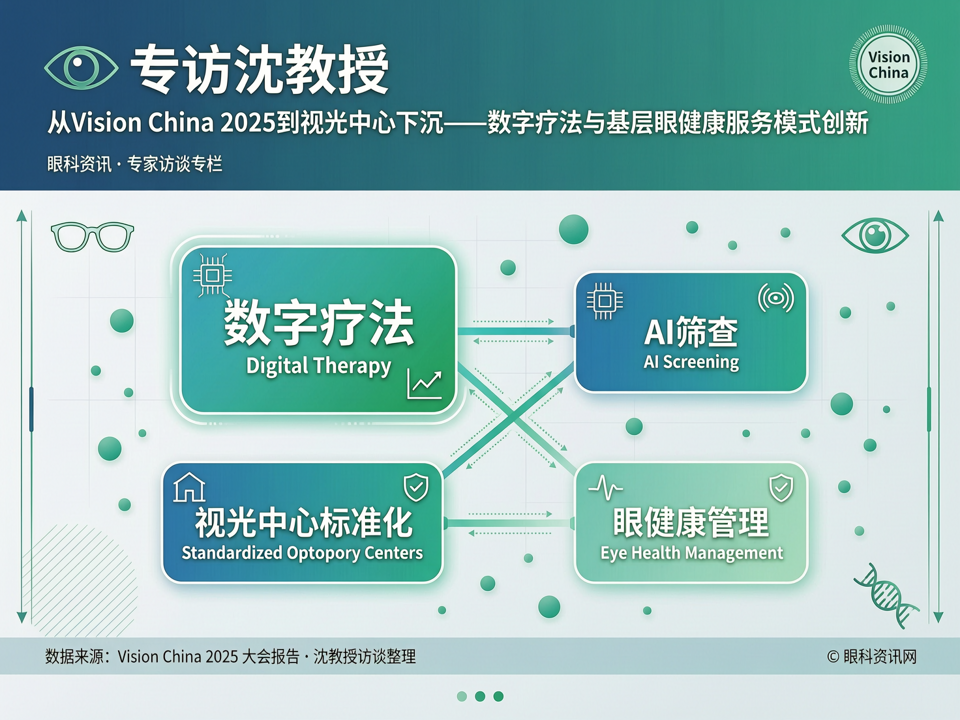 专访沈教授:从Vision China 2025到视光中心下沉——数字疗法与基层眼健康服务模式创新
