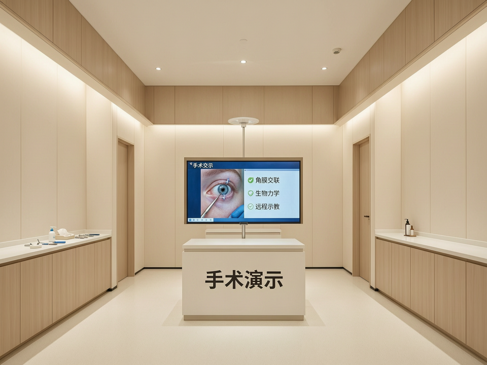 手术演示聚焦角膜交联与生物力学:从圆锥角膜精准治疗到远程示教的创新融合