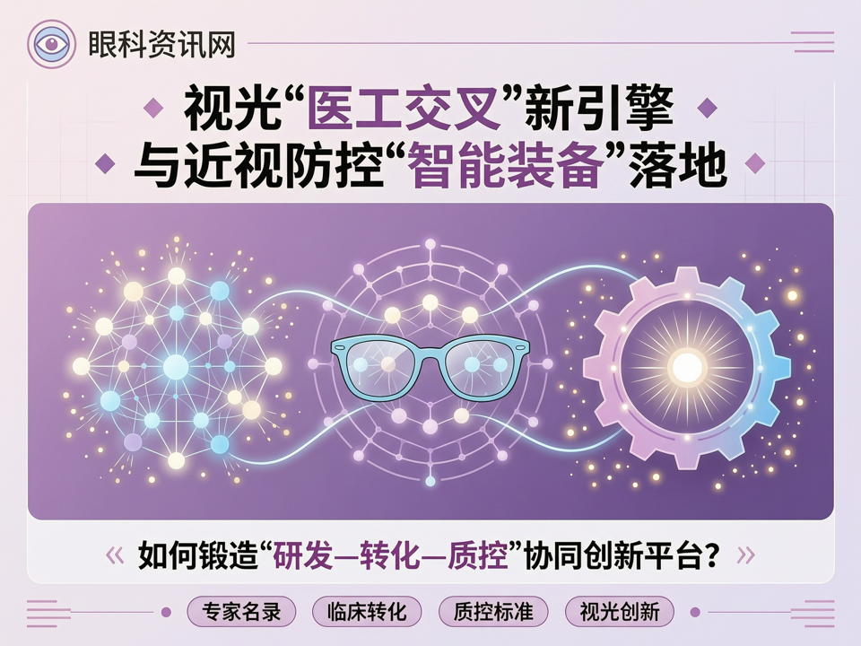 视光“医工交叉”新引擎与近视防控“智能装备”落地:【专家名录】如何锻造“研发-转化-质控”协同创新平台?
