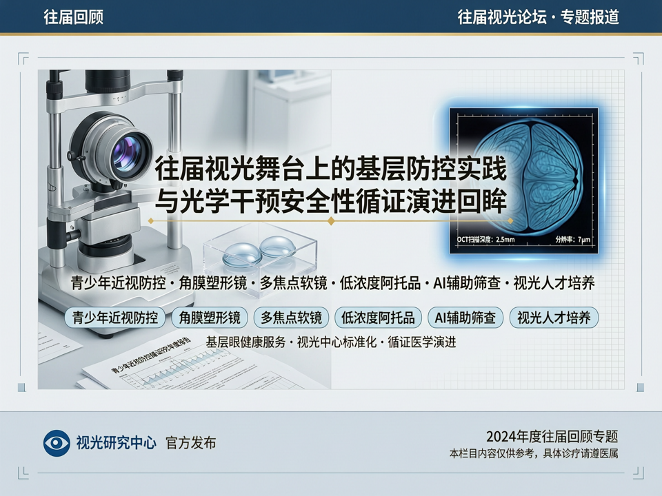 往届视光舞台上的基层防控实践与光学干预安全性循证演进回眸
