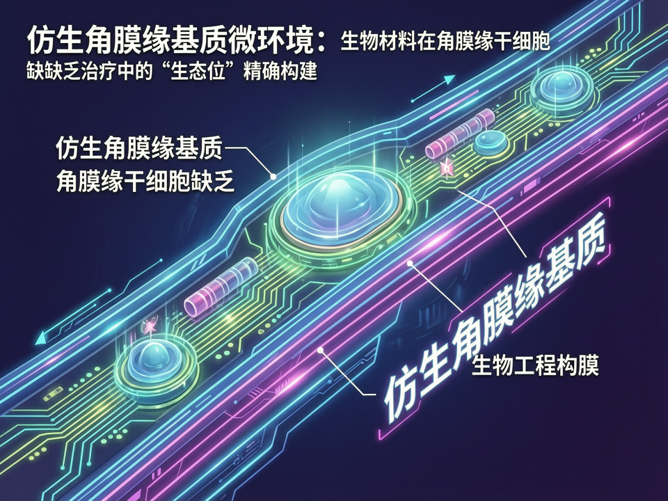仿生角膜缘基质微环境:生物材料在角膜缘干细胞缺乏治疗中的“生态位”精确构建