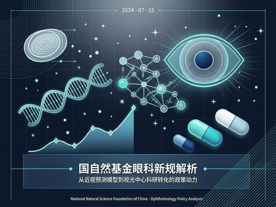 国自然基金眼科新规解析:从近视预测模型到视光中心科研转化的政策动力