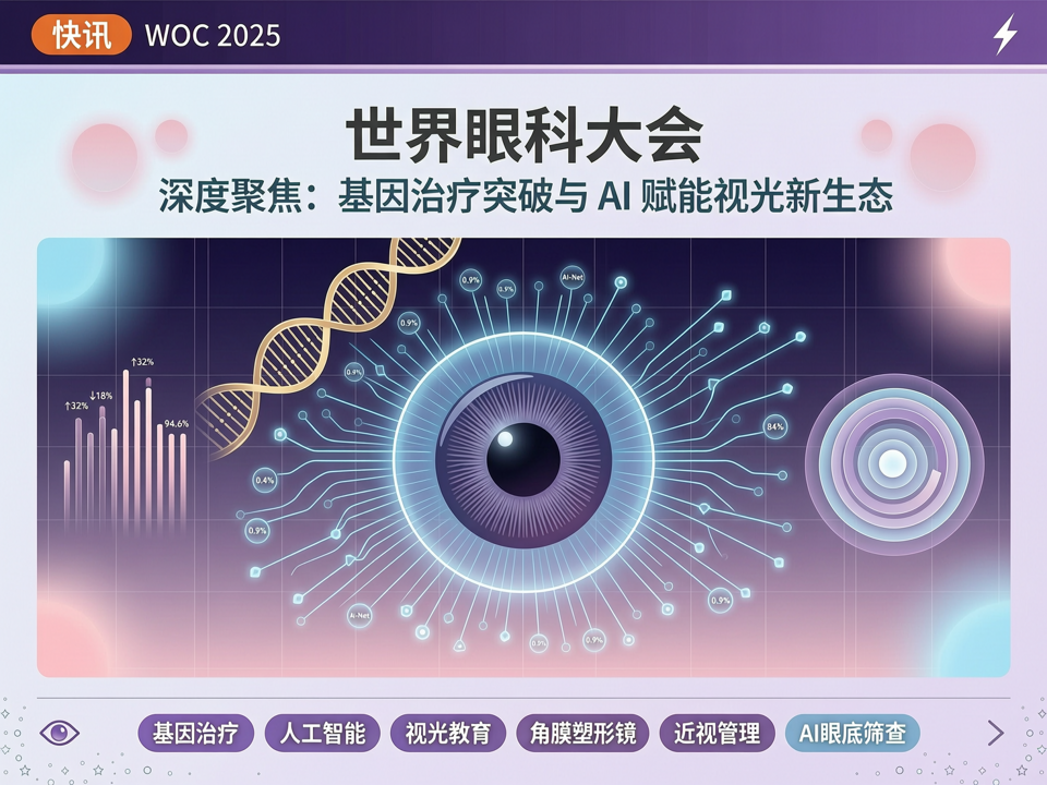 【快讯】WOC 2025 深度聚焦:基因治疗突破与 AI 赋能视光新生态