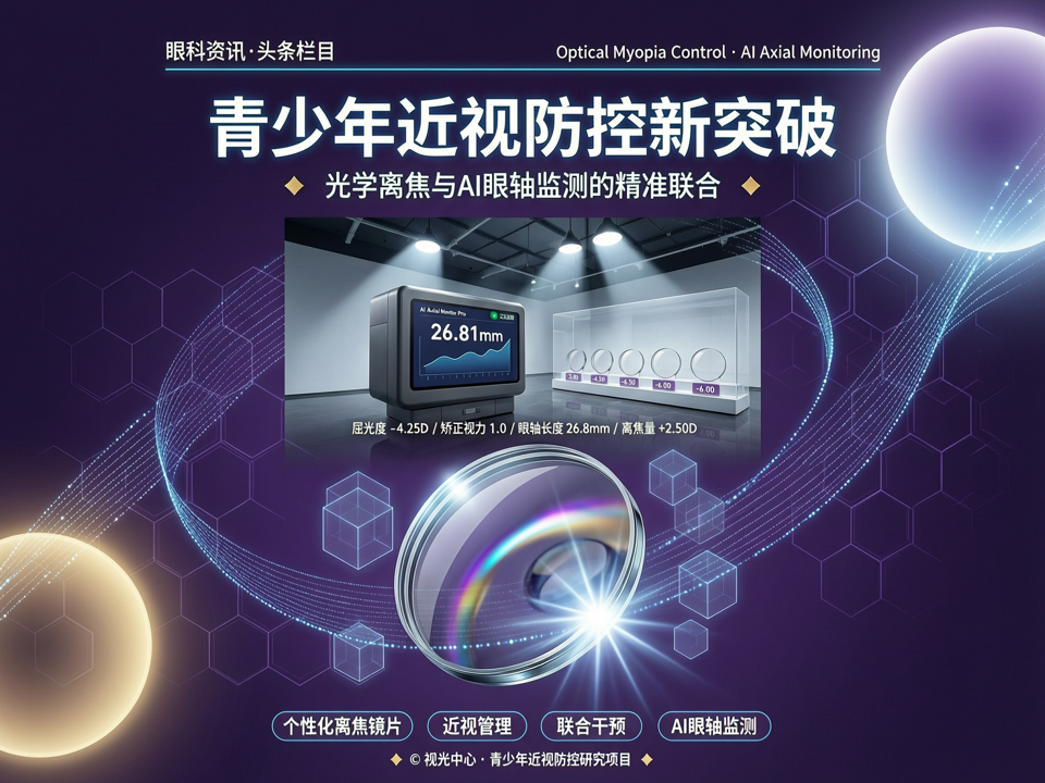 青少年近视防控新突破:光学离焦与AI眼轴监测的精准联合