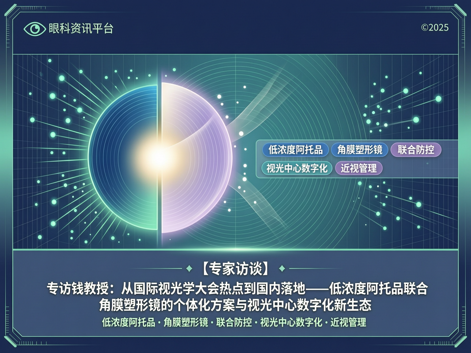 专访钱教授:从国际视光学大会热点到国内落地——低浓度阿托品联合角膜塑形镜的个体化方案与视光中心数字化新生态