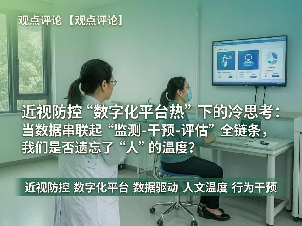 近视防控“数字化平台热”下的冷思考:当数据串联起“监测-干预-评估”全链条,我们是否遗忘了“人”的温度?