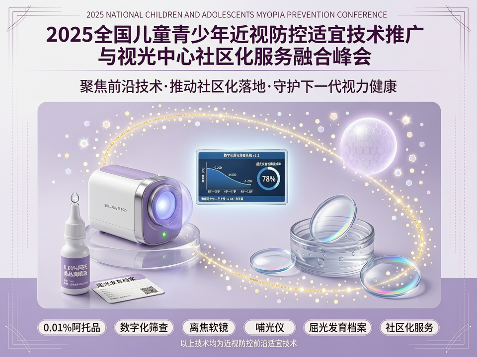 2025全国儿童青少年近视防控适宜技术推广与视光中心社区化服务融合峰会