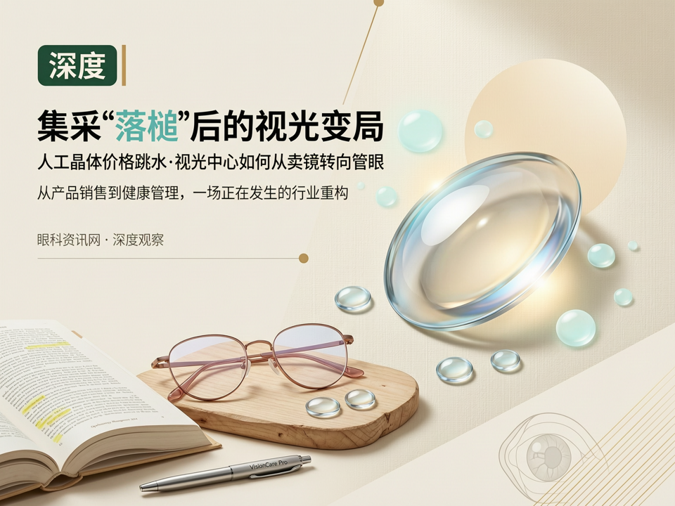 深度 | 集采“落槌”后的视光变局:人工晶体价格跳水,视光中心如何从“卖镜”转向“管眼”