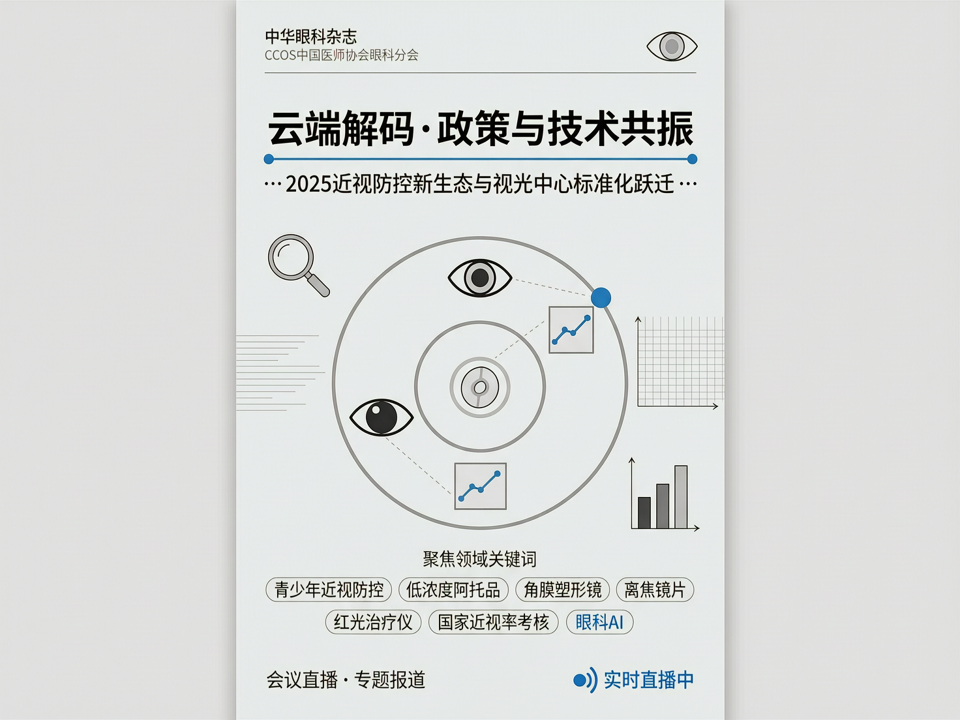 云端解码·政策与技术共振:会议直播聚焦2025近视防控新生态与视光中心标准化跃迁