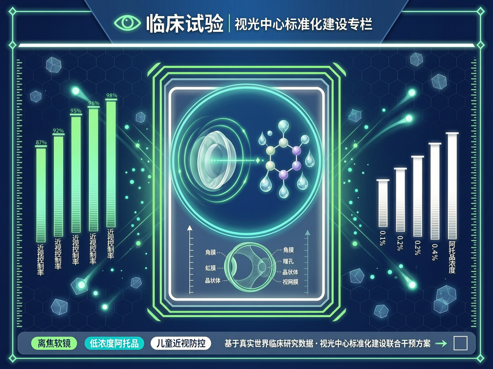 视光中心标准化建设下的儿童近视防控联合干预:基于离焦软镜与低浓度阿托品的真实世界临床研究
