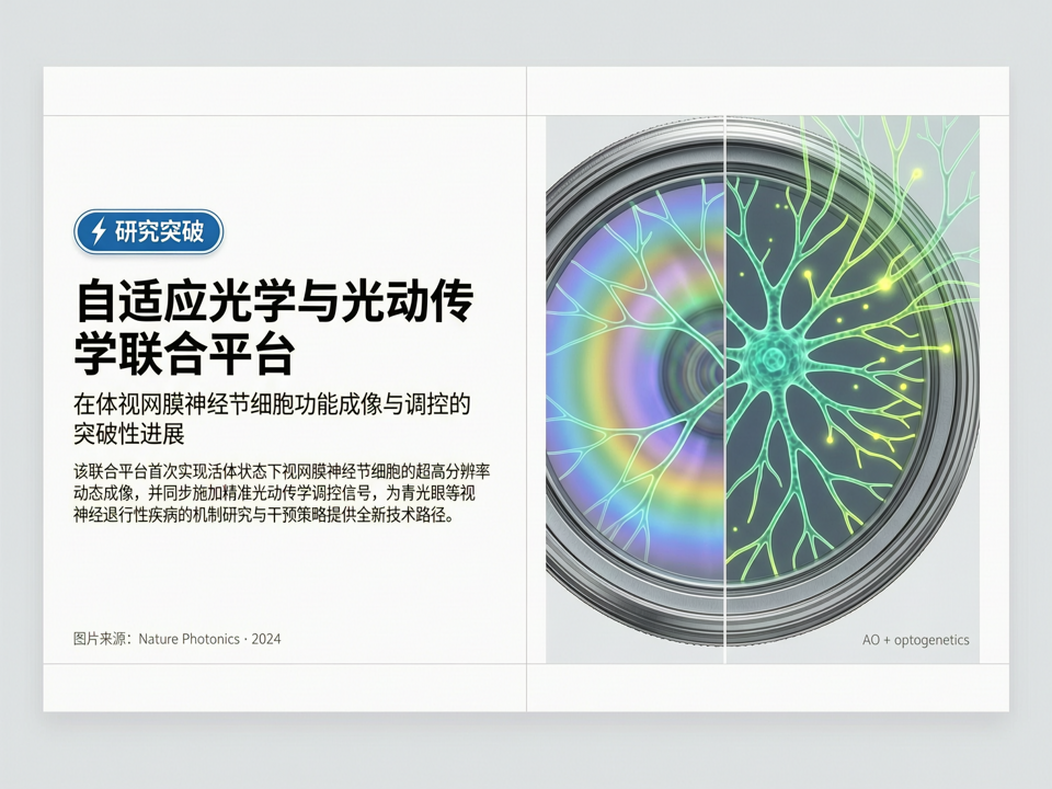 自适应光学与光遗传学联合平台:在体视网膜神经节细胞功能成像与调控的突破
