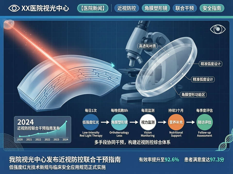 低强度红光技术新规与临床安全应用:我院视光中心发布近视防控联合干预指南