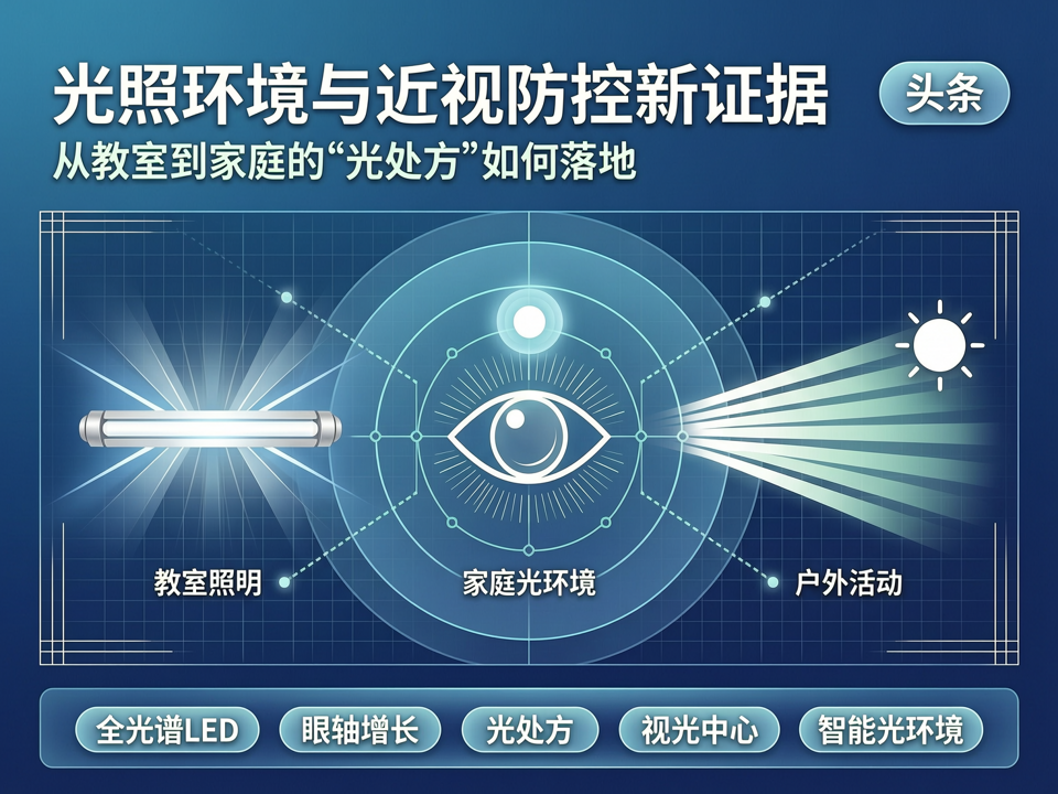 光照环境与近视防控新证据:从教室到家庭的“光处方”如何落地