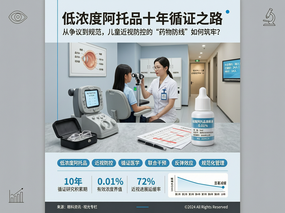 低浓度阿托品十年循证之路:从争议到规范,儿童近视防控的“药物防线”如何筑牢?
