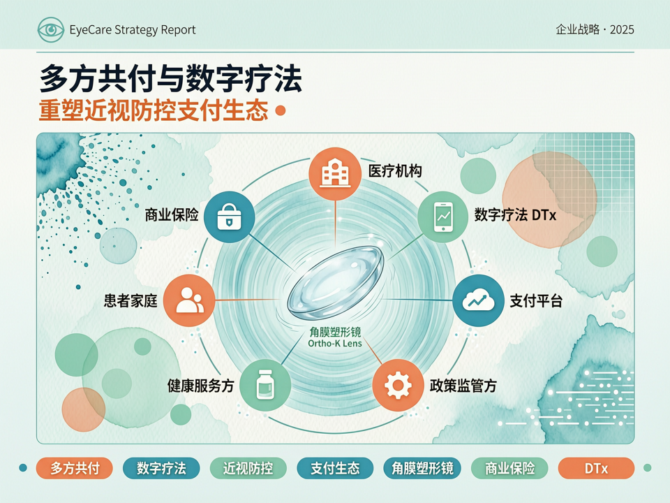 眼科企业“多方共付与数字疗法”战略:重塑近视防控支付生态