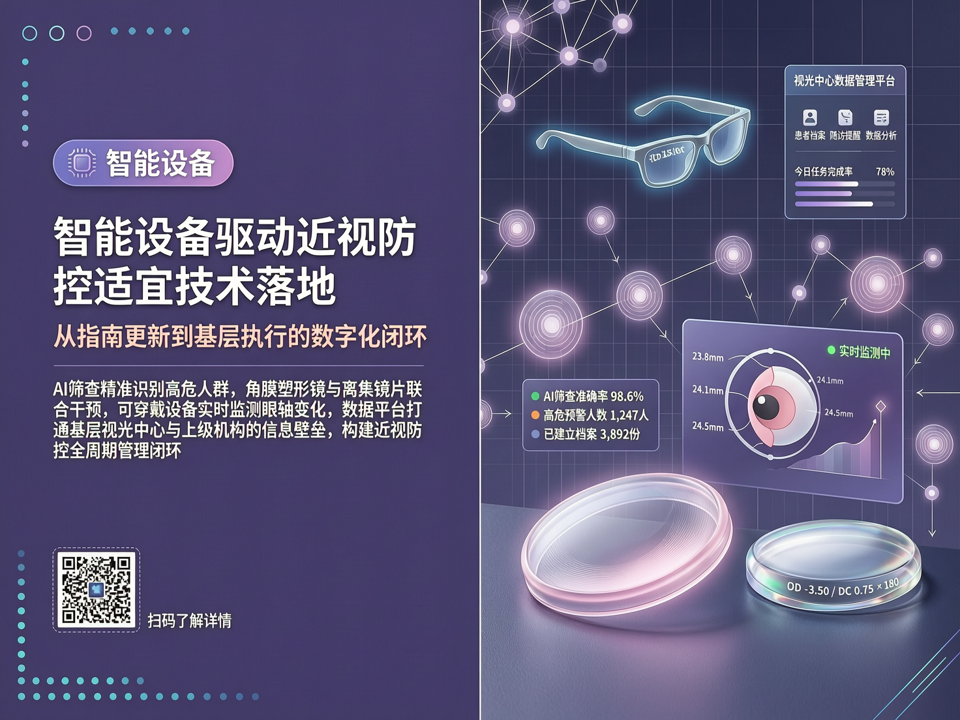 智能设备驱动近视防控适宜技术落地:从指南更新到基层执行的数字化闭环