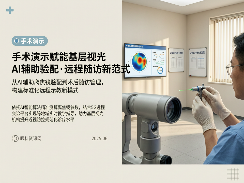 手术演示赋能基层视光:从AI辅助离焦镜验配到术后随访的远程示教新模式
