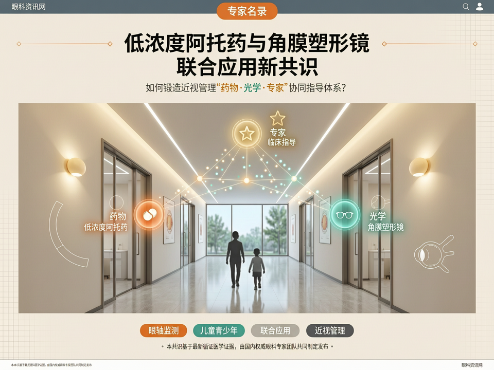 低浓度阿托品与角膜塑形镜联合应用新共识:【专家名录】如何锻造近视管理“药物-光学-专家”协同指导体系?