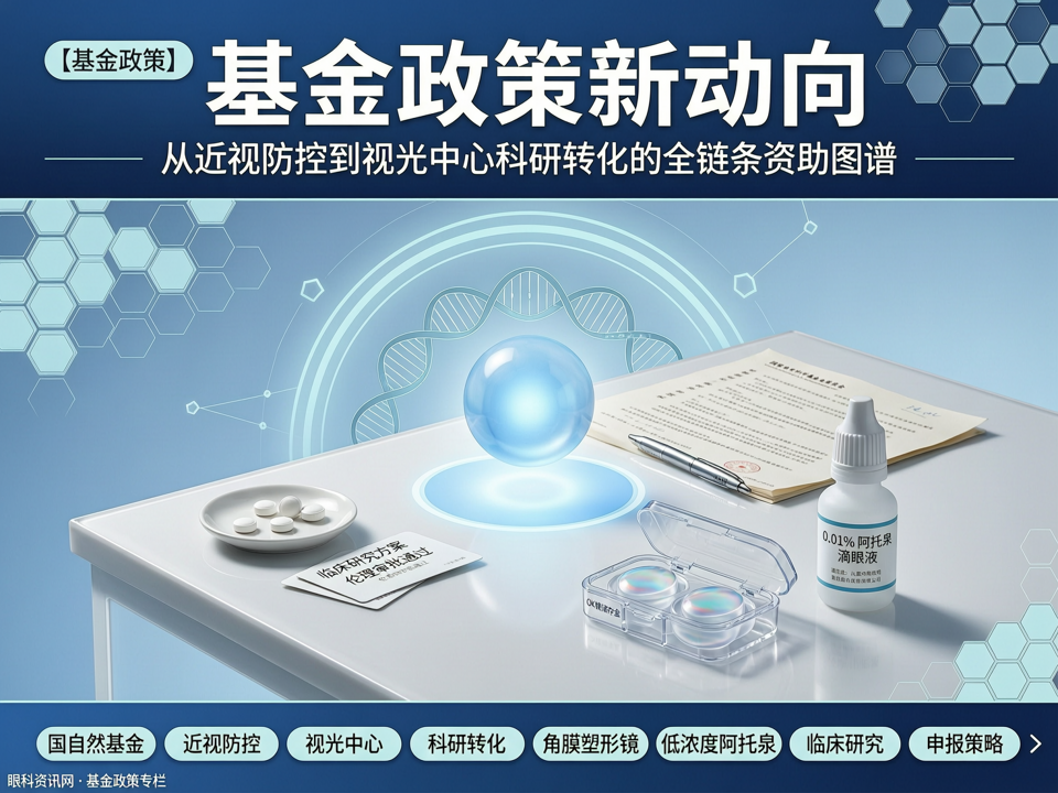 基金政策新动向:从近视防控到视光中心科研转化的全链条资助图谱
